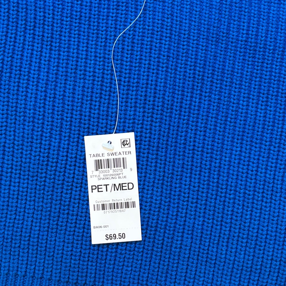 Bar III Vibrant Blue Crew Neck Sweater - Picture 6 of 7